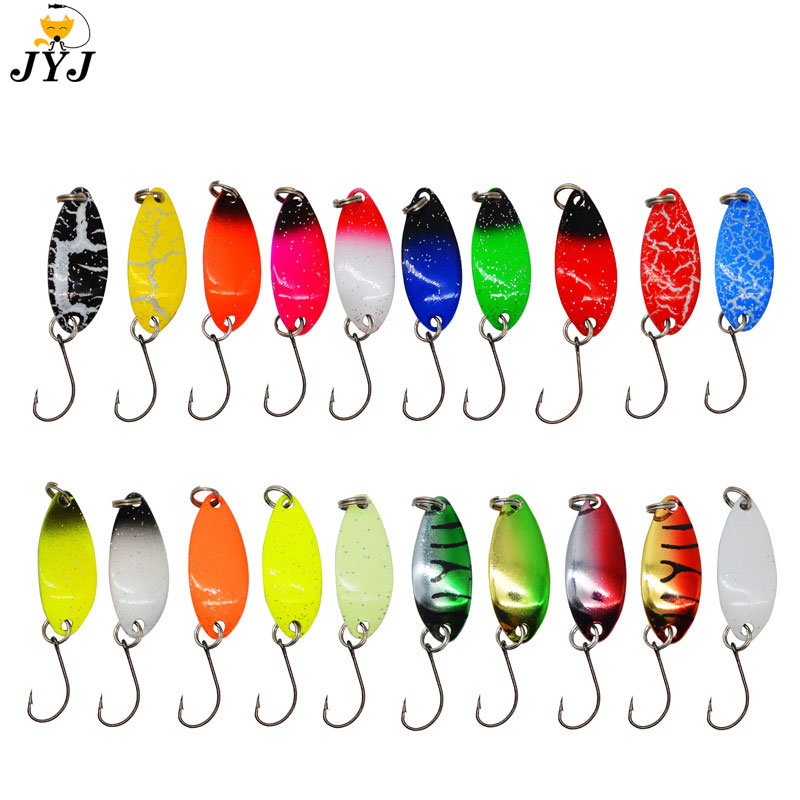 Fishing Lure Spoon - 20 colors 3g metal fishing lure