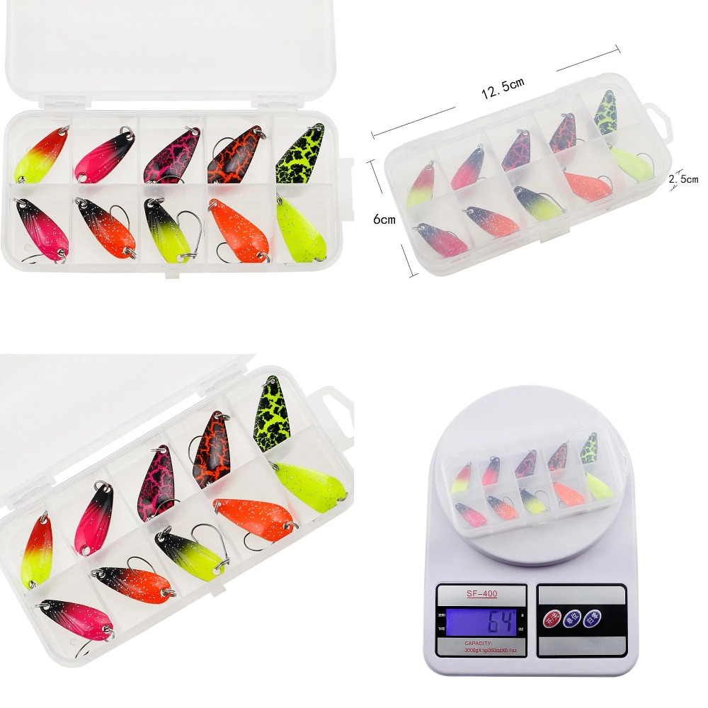 Fishing Lure Spinnerbait - Lure Fishing Spoons Set 11pcs Metal