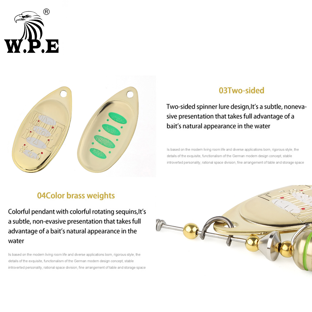 W.P.E KOMODO Spinner Lure 2pcs - Fishing Lure Spoon recension och pris