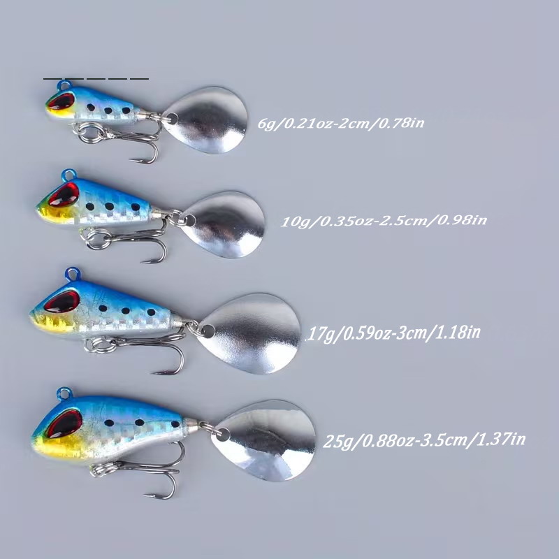5/6pcs Mini VIB With Spoon Fis - Fishing Lure Spoon recension och pris