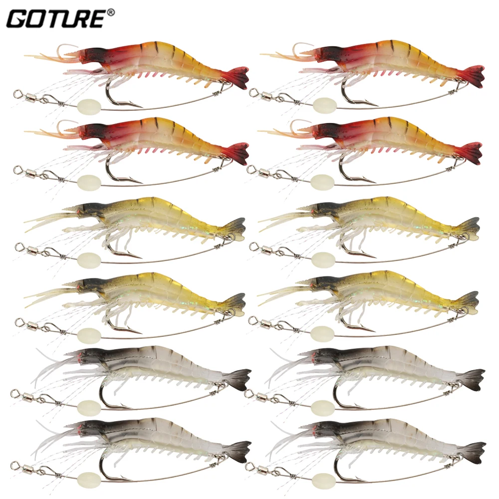Goture Silicon Shrimp Fishing  - Fishing Lure Soft Plastic recension och pris