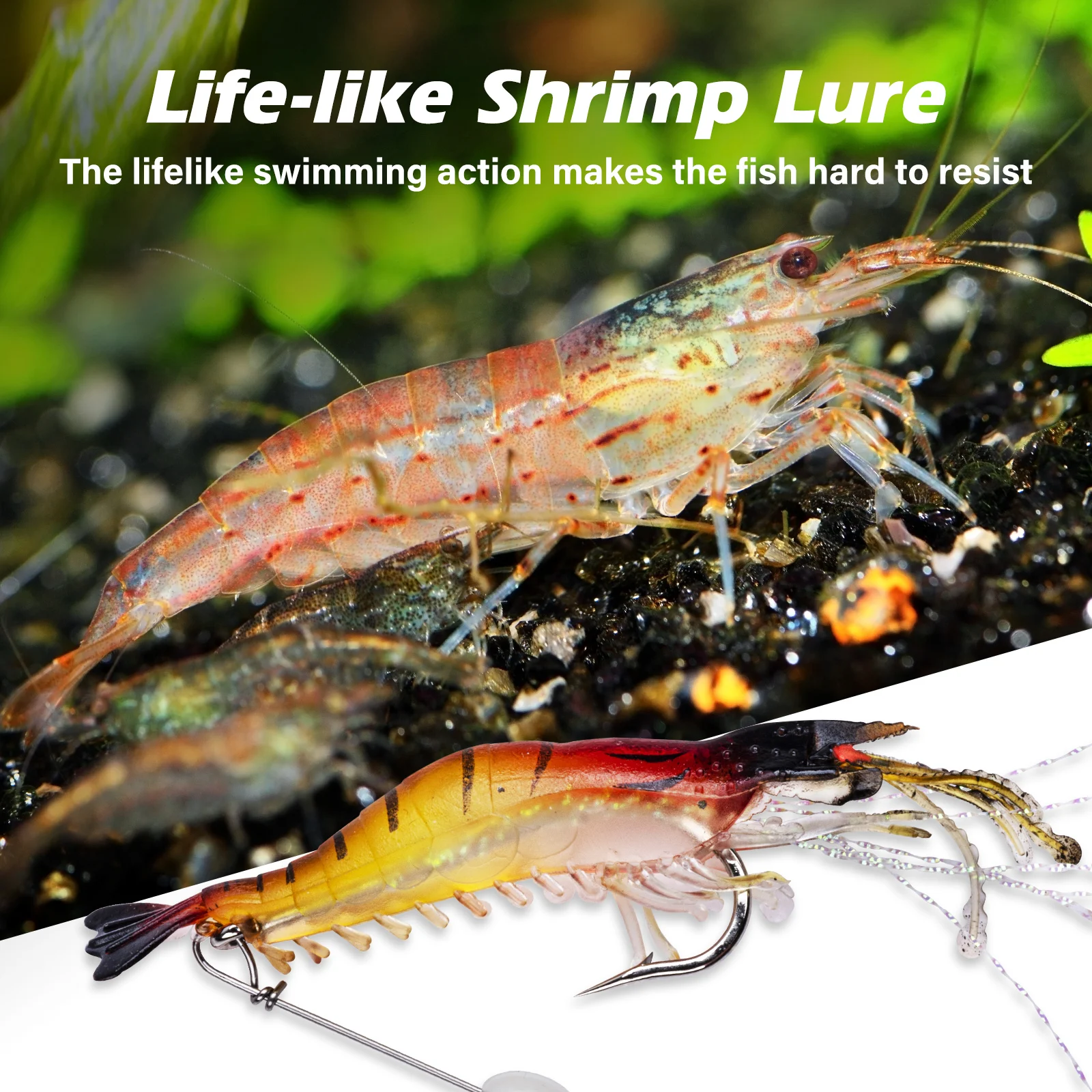 Goture Silicon Shrimp Fishing  - Fishing Lure Soft Plastic recension och pris