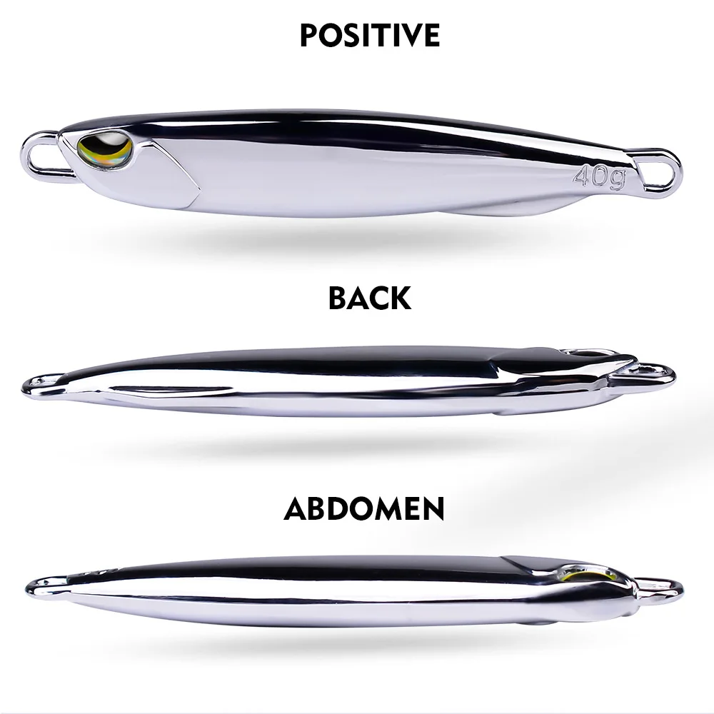Metal Jig Bait 15g 20g 30g 40g - Fishing Lure Spoon recension och pris